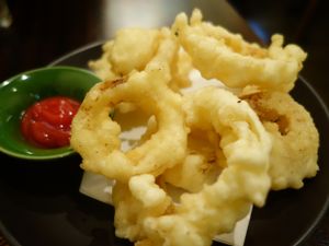 Onion rings! at Meu Nota in Tokyo