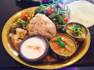 Set lunch: South Indian style curry ( 1380 ¥ ) at Meu Nota in Tokyo