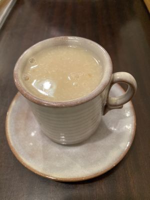 Brown rice amazake  at Meu Nota in Tokyo