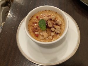 Tofu cream brûlée   at Meu Nota in Tokyo