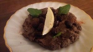 Black beans hummus at Meu Nota in Tokyo