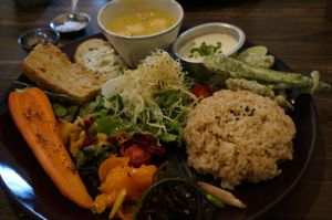 Lunch plate at Meu Nota in Tokyo