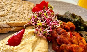 Vegan English breakfast 🌱👍 at Kisiel in Szczecin