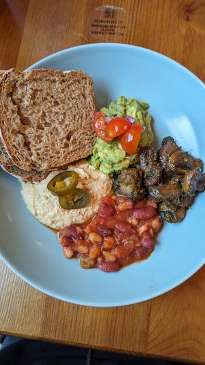 Vegan Full breakfast at Kisiel in Szczecin