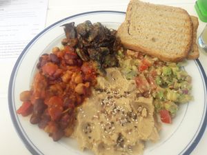 Vege full English at Kisiel in Szczecin