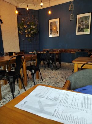 Calm morning, cozy interior at Kisiel in Szczecin