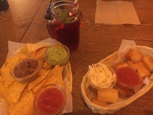 Nachos, maniok at Mestiza Latino Casual Food in Konstanz