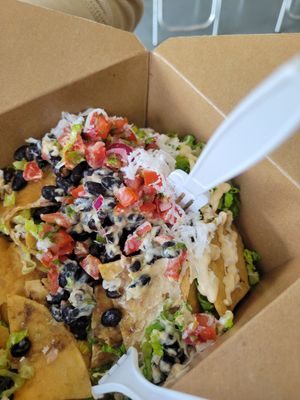 Loaded Black Bean n Pico Nachos at La Chia Vegana  in Lake Worth