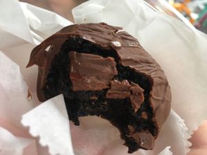 Chocolate truffle at La Chia Vegana  in Lake Worth