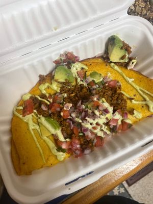 Loaded arepas! at La Chia Vegana  in Lake Worth