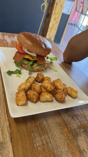 Burger  at La Chia Vegana  in Lake Worth