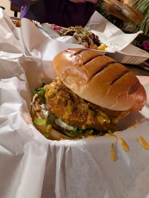 OG Crispy Hustler burger at Seitan Hustle in Fleetwood