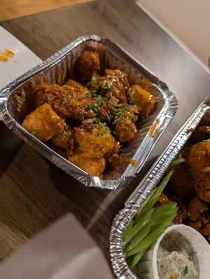 Spicy loaded tater tots! at Seitan Hustle in Fleetwood