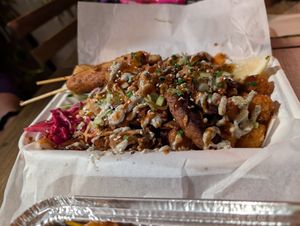 Meatless meat feast! I've never eaten meat but the fakes are so good, especially the doner! at Seitan Hustle in Fleetwood