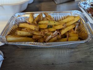 Salt and pepper fries at Seitan Hustle in Fleetwood