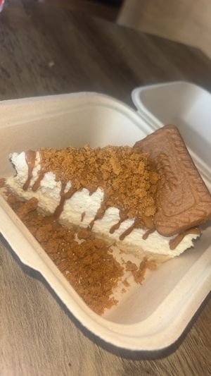 Lotus biscoff cheesecake   at Seitan Hustle in Fleetwood