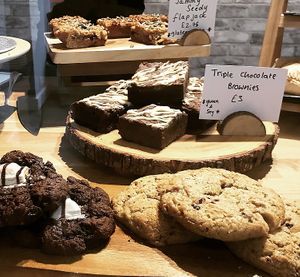 Cookies and brownies  at Banilla Bakery at Podda and Wren in Kendal