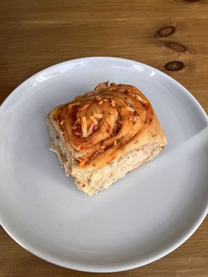 Pizza Roll  at Banilla Bakery at Podda and Wren in Kendal