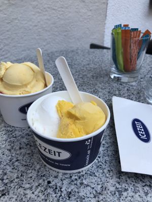 Passionfruit + strawberry & lemon + mango  at Icezeit in Salzburg