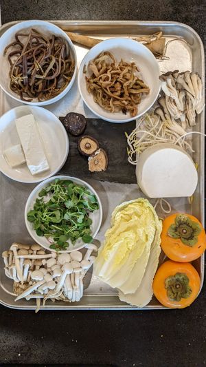 Ingredients at Korean Temple Food 한국사찰음식 in Seoul