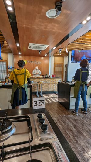 Instructor nun at Korean Temple Food 한국사찰음식 in Seoul