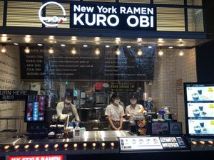 The restaurant is in the FOOD Court on 3rd floor at Kuro Obi in Tokyo