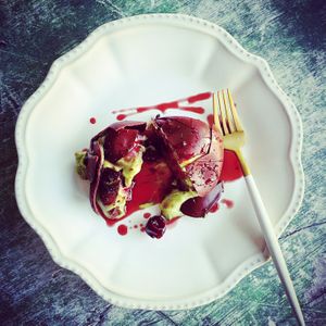 Vegan Spumoni 🤎🍒 at BAIA in San Francisco