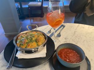 Delicious garlic knots at BAIA in San Francisco