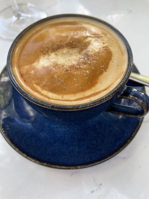 Oat milk cappuccino  at BAIA in San Francisco