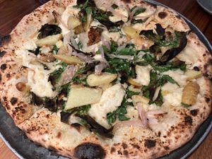 Confit potato pizza at BAIA in San Francisco