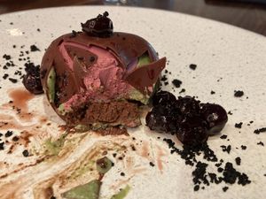 Spumoni, cracked open at BAIA in San Francisco