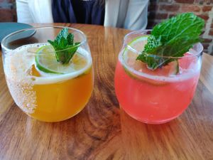 ( left to right) Golden ticket and maglia rosa at BAIA in San Francisco