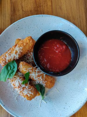 Cheese sticks with marina sauce at BAIA in San Francisco