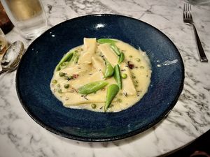Vegan agnolotti. Looks great, doesn’t taste great, sadly   at BAIA in San Francisco