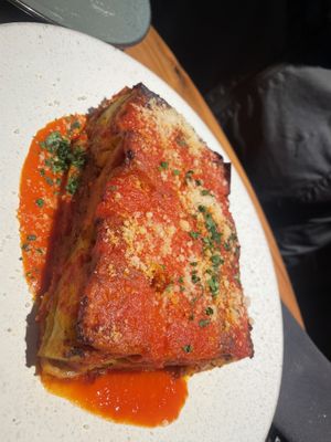Lasagna, pic makes it look small, its not !   at BAIA in San Francisco