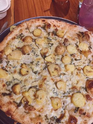 Alfredo pizza  at BAIA in San Francisco