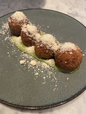 Arancini appetizer  at BAIA in San Francisco