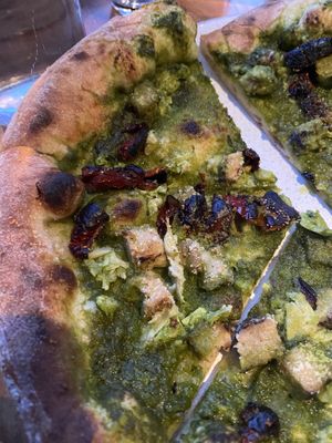 Pesto pizza  at BAIA in San Francisco