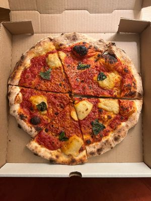 Mismatched slices, ice cold, and the sauce was way too sweet at BAIA in San Francisco