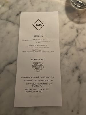   at BAIA in San Francisco