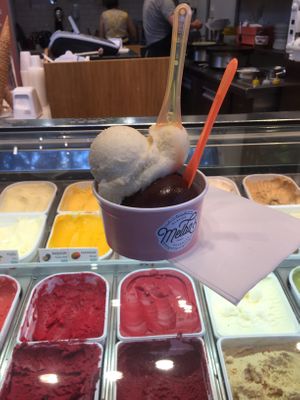 My ice cream :) at Melba Glacier in Paris