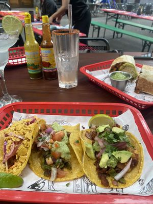 Tacos and burrito at Lucha Libre in Mannheim