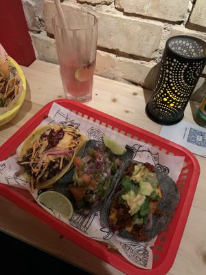 Selection of tacos at Lucha Libre in Mannheim
