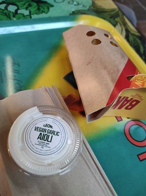 Baked potatoes at LEON - Millenium Walkway in Dublin