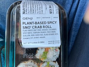 Plant based sno crab ingredients   at Whole Foods Market in Wellesley