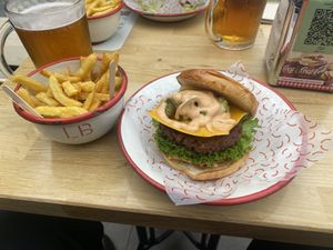 GreenPoint Vegan Burger  at La Burguesa in Barcelona