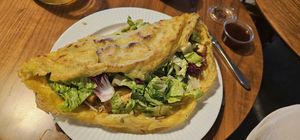 Ban Xeo, rice flour crepe at New Star Saigon in Limhamn