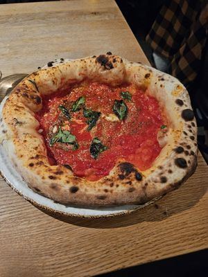 The bit covered in sauce was about 20com at 60 Seconds to Napoli in Leipzig