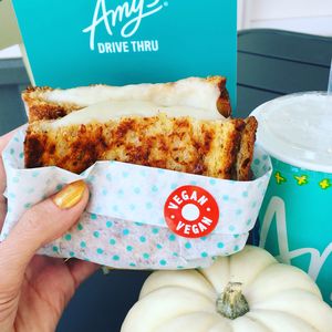 Addictive vegan grilled cheese at Amy's Drive Thru  in Corte Madera