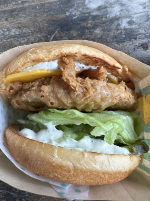 Chik’n sandwich with cheese  at Amy's Drive Thru  in Corte Madera